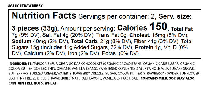 Sassy Strawberry Nutrition Facts